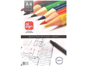 Bloco para Impressão A4 180g - Nipon