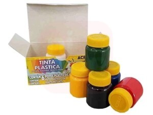 Tinta Plástica 15ml 06 Cores - Acrilex