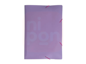 Pasta Aba Elástico 1/2 Oficio Full Color - Roxo Plutônio